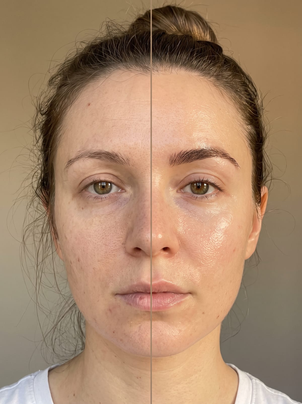 Before and after comparison